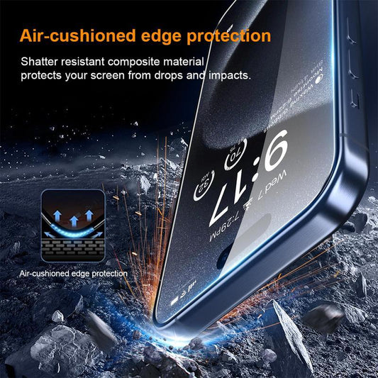 One Fish Screen Protector for iPhone, Fingerprint Proof Screen Protector, Privacy Protection, Fingerprint Resistant, Dust-Free Bubble-Free